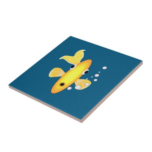 Goudvis Tegel Tegeltje (Zijkant)