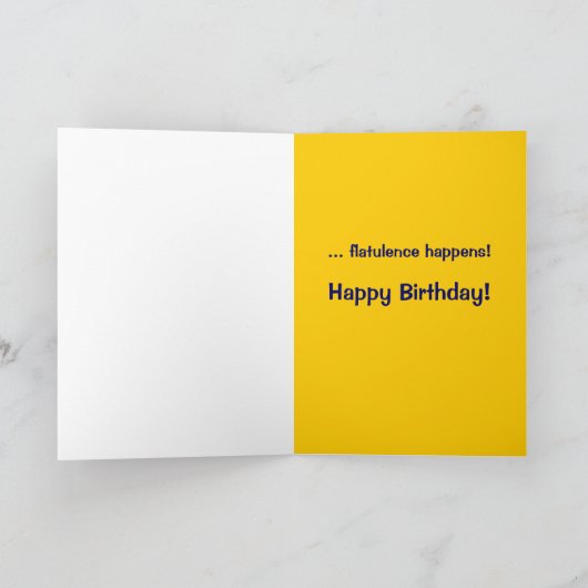 Goudvis verjaardag ouder "over de heuvel" tanding. kaart (Binnen)