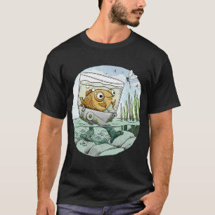 Goudvis verlaat het ondiepe water t-shirt