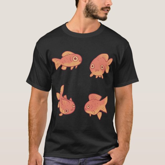 Goudvis verpakking t-shirt (Voorkant)