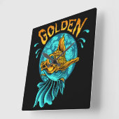 goudvis vierkante klok (Hoek)