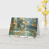 "Goudvis" Wenskaart Beterschap Kaart (Gele Bloem)