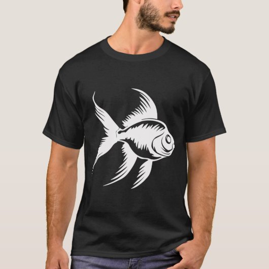 Goudvis (Wit) T-shirt (Voorkant)