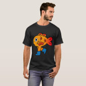 Goudvislaarzen kunst t-shirt (Voorkant volledig)