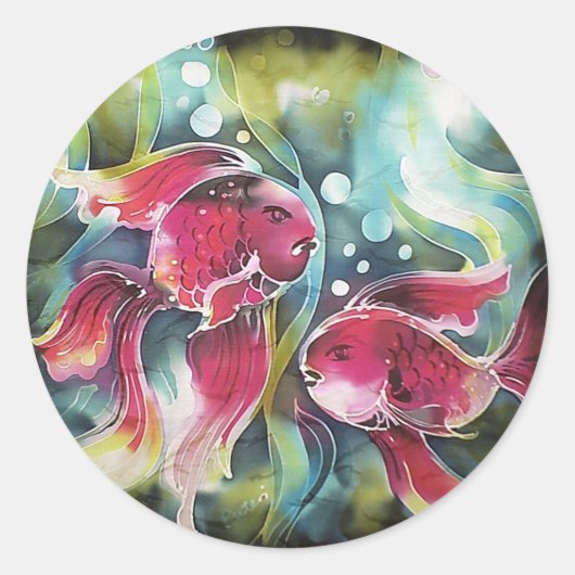Goudvisluminositeit Ronde Sticker (Voorkant)