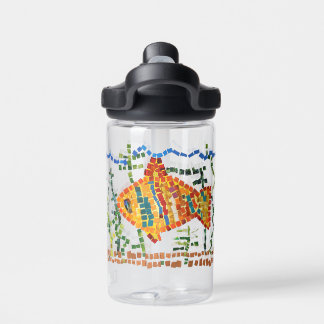 Goudvismozaïek Waterfles