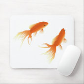 goudvismuismousepad muismat (Met muis)
