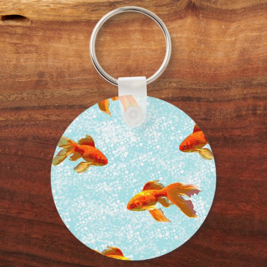 goudvispatroon sleutelhanger (Voorkant)