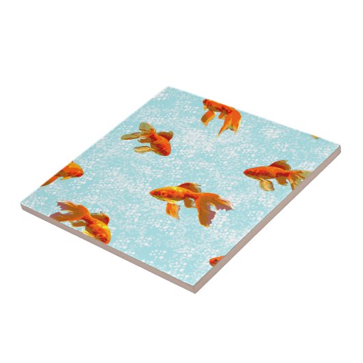 goudvispatroon tegeltje (Zijkant)