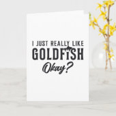 Goudvissen Ik hou gewoon van goudvissen Kaart (Gele Bloem)