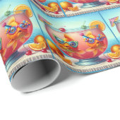 Goudvissen in Partij Punch Bowl Cadeaupapier (Rol Hoek)