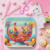 Goudvissen in Partij Punch Bowl Papieren Bordje (Feest)