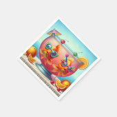 Goudvissen in Partij Punch Bowl Servet (Hoek)