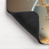 Goudvissen springen uit vissenkom muismat (Hoek)