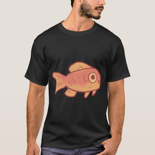 Goudvistekening T-shirt (Voorkant)