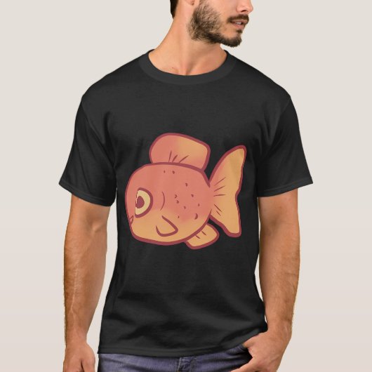 Goudvistekening T-shirt (Voorkant)