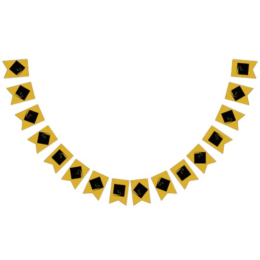 Goudvlaggen en vlaggen van zwarte afgestudeerden vlaggetjes (Alle)