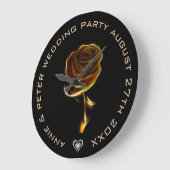 Goudvlam van Roos boven zwart Grote Klok (Hoek)