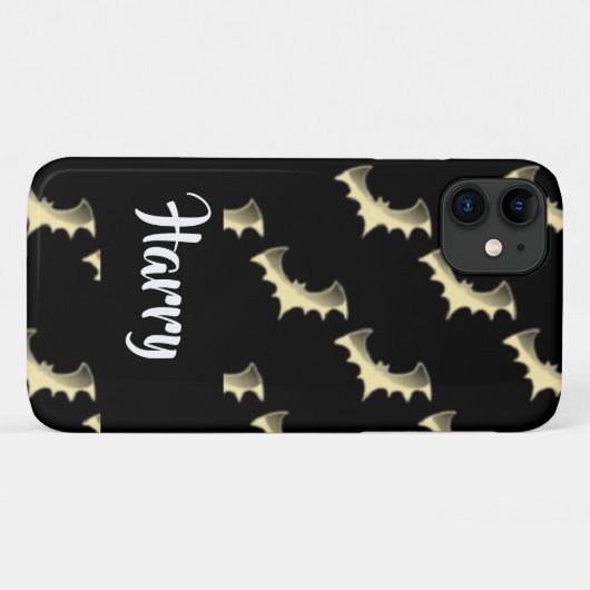 Goudvlekken op zwart Case-Mate iPhone case (Achterkant (horizontaal))