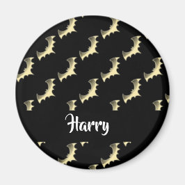 Goudvlekken op zwart magneet