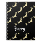 Goudvlekken op zwart notitieboek (Voorkant)