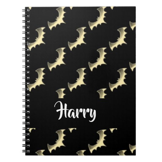 Goudvlekken op zwart notitieboek (Voorkant)