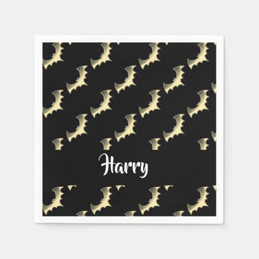 Goudvlekken op zwart servet (Voorkant)