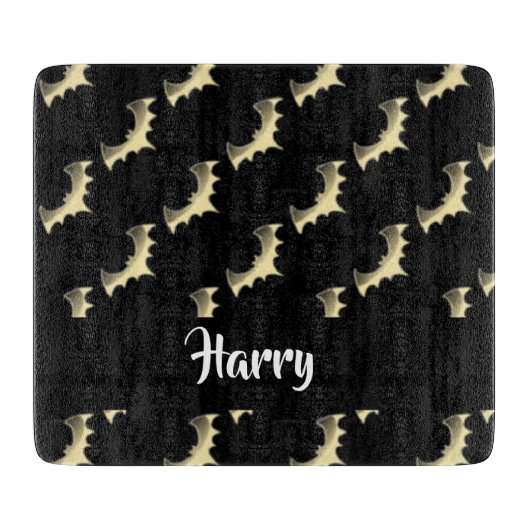 Goudvlekken op zwart snijplank (Voorkant)