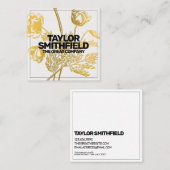  goudvlies vierkante visitekaartje (Voorkant / Achterkant)