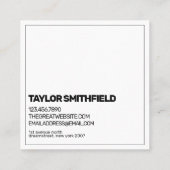  goudvlies vierkante visitekaartje (Achterkant)