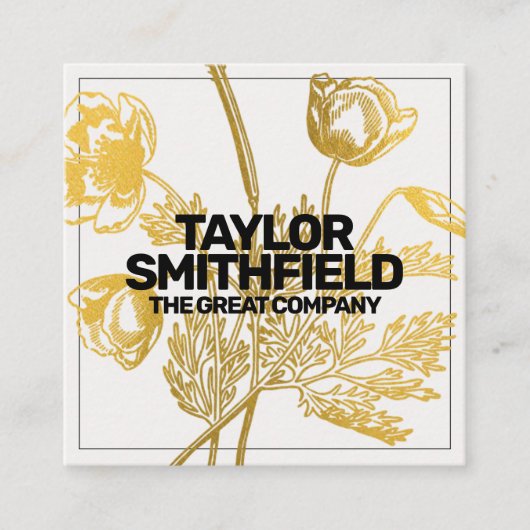  goudvlies vierkante visitekaartje (Voorkant)