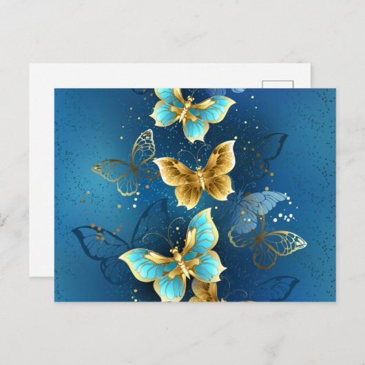 Goudvlinder Aankondigingskaart (Voorkant / Achterkant)