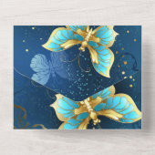 Goudvlinder All In One Uitnodiging (Achterkant)