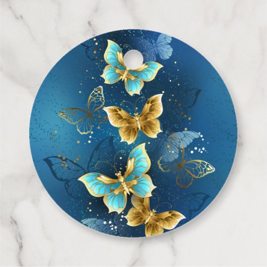 Goudvlinder Bedankjes Labels (Achterkant)