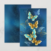 Goudvlinder Bedankkaart (Voorkant / Achterkant)