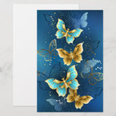 Goudvlinder Briefpapier (Voorkant / Achterkant)