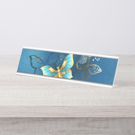 Goudvlinder Bureau Naambordje (Voorkant)