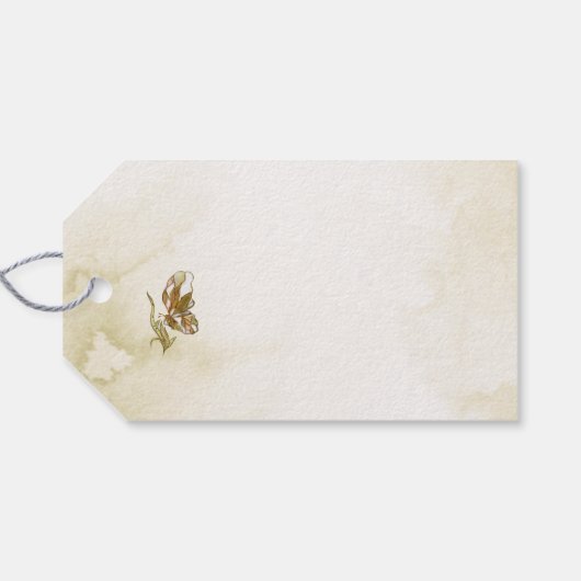 Goudvlinder Cadeaulabel (Achterkant Horizontaal)