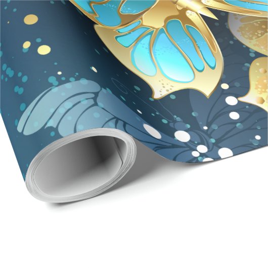 Goudvlinder Cadeaupapier (Rol Hoek)