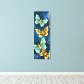 Goudvlinder Canvas Afdruk (Insitu (Houten vloer))