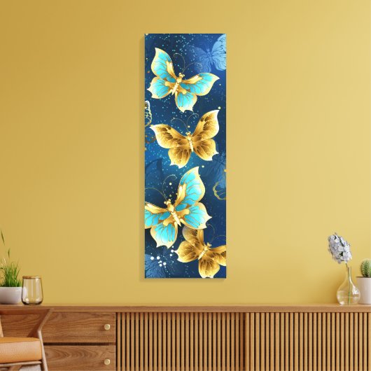 Goudvlinder Canvas Afdruk (Insitu (Woonkamer))