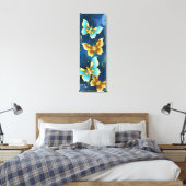 Goudvlinder Canvas Afdruk (Insitu (Slaapkamer))