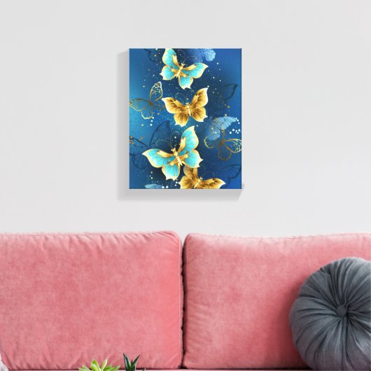 Goudvlinder Canvas Afdruk (Insitu (Woonkamer))