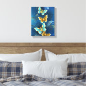 Goudvlinder Canvas Afdruk (Insitu (Slaapkamer))