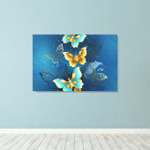 Goudvlinder Canvas Afdruk (Insitu (Houten vloer))