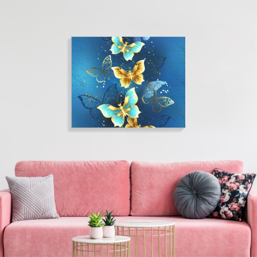 Goudvlinder Canvas Afdruk (Insitu (Woonkamer))