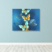 Goudvlinder Canvas Afdruk (Insitu (Houten vloer))