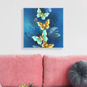 Goudvlinder Canvas Afdruk (Insitu (Woonkamer))