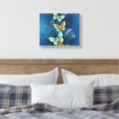 Goudvlinder Canvas Afdruk (Insitu (Slaapkamer))