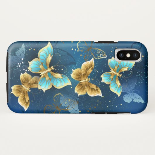 Goudvlinder Case-Mate iPhone Case (Achterkant (horizontaal))